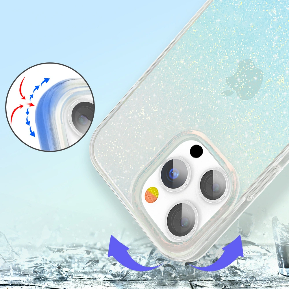 Hurtownia GSM - Case Kingxbar Streamer Apple iPhone 13 Pro blau (Glitter) - KGX315 - {ean13} - Hurt