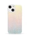 Etui Kingxbar Travel Apple iPhone 13 albastru-portocalie (Clouds)