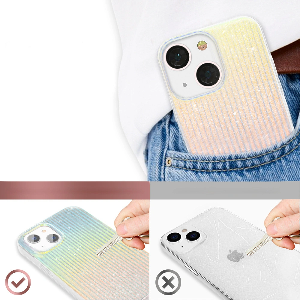 Hurtownia GSM - Etui Kingxbar Travel Apple iPhone 13 albastru-portocalie (Clouds) - KGX316 - {ean13} - Hurt
