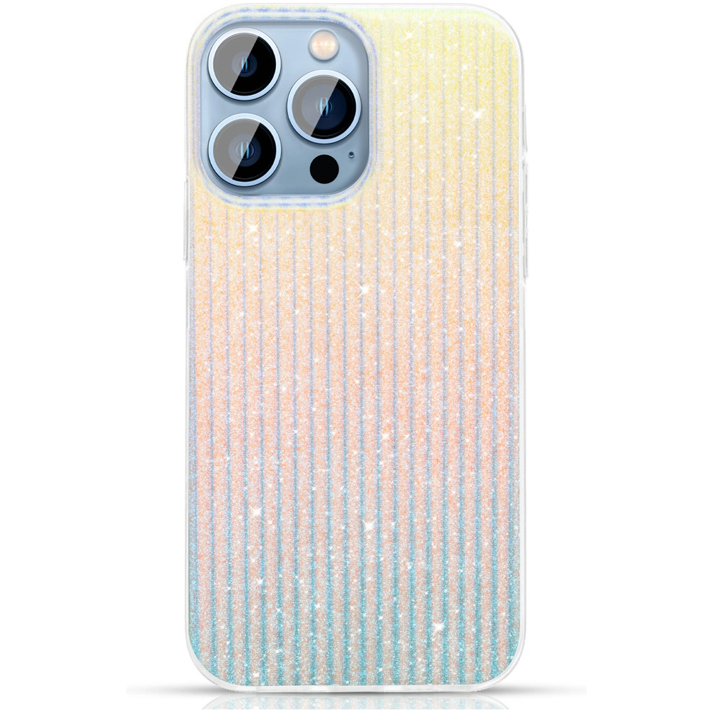 Hurtownia GSM - Etui Kingxbar Travel Apple iPhone 13 Pro niebiesko-pomarańczowy (Clouds) - KGX317 - {ean13} - Hurt