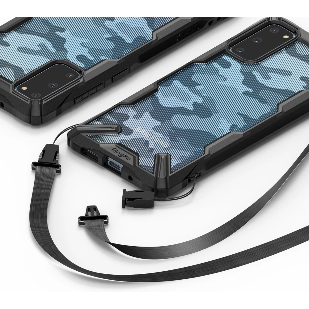 Hurtownia GSM - Etui Ringke Fusion-X Design Samsung Galaxy S20 Camo (Moro) černé - RGK1105MOB - {ean13} - Hurt