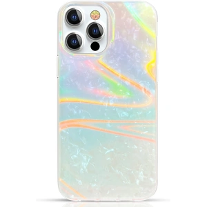 Etui Kingxbar Shell Apple iPhone 13 Pro gyöngyházkék