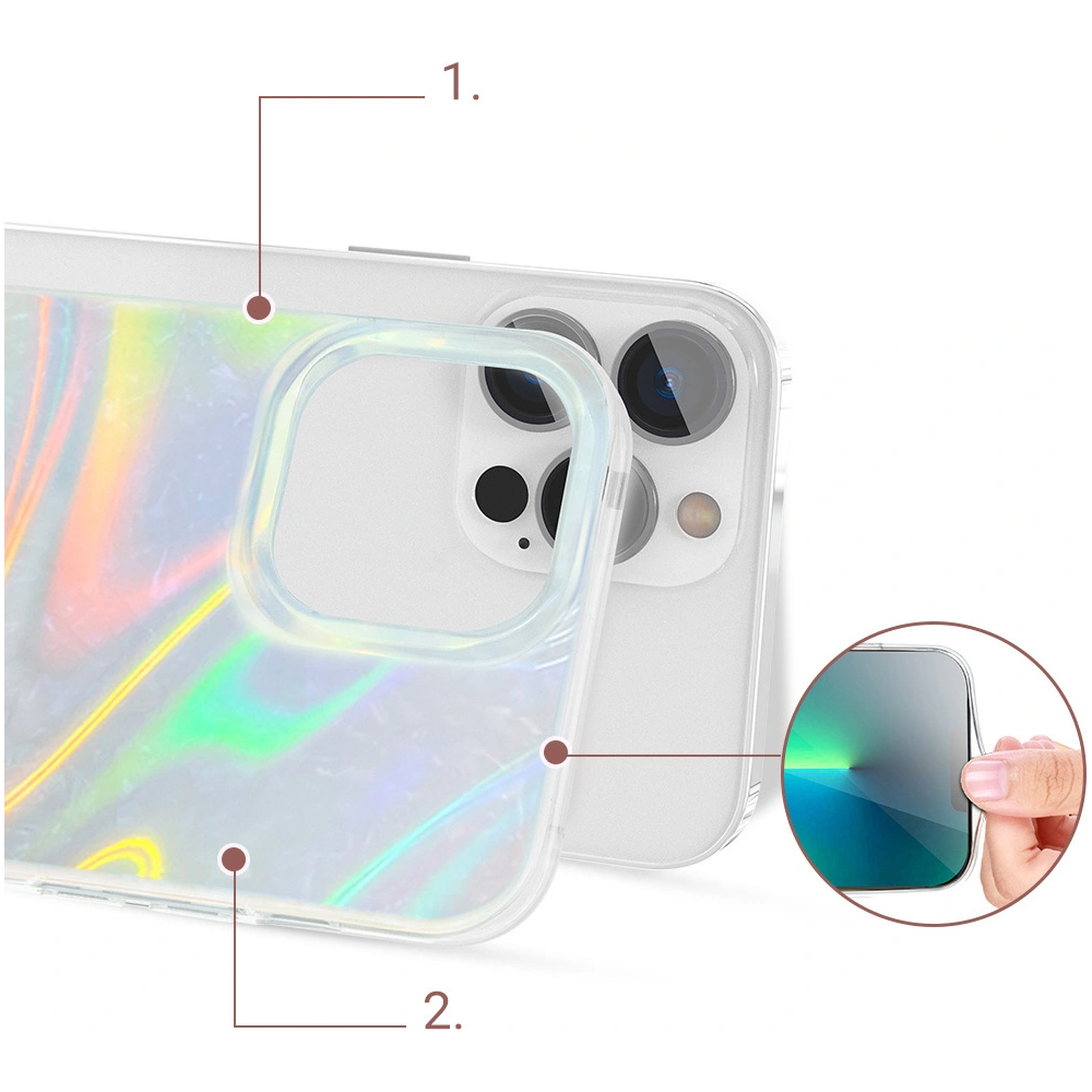Wholesale Kingxbar Shell Apple iPhone 13 Pro pearl-blue - KGX323 - {ean13} - Hurt