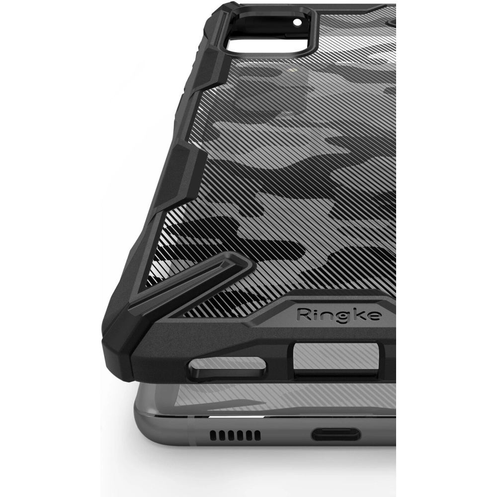 Hurtownia GSM - Etui Ringke Fusion-X Design Samsung Galaxy S20+ Plus Camo (Moro) Černá - RGK1113MOB - {ean13} - Hurt