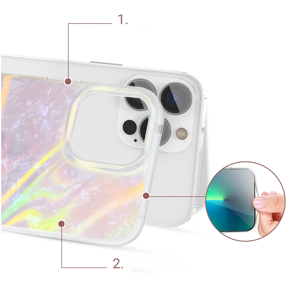 Hurtownia GSM - Etui Kingxbar Shell Apple iPhone 13 Pro perlově růžový - KGX329 - {ean13} - Hurt