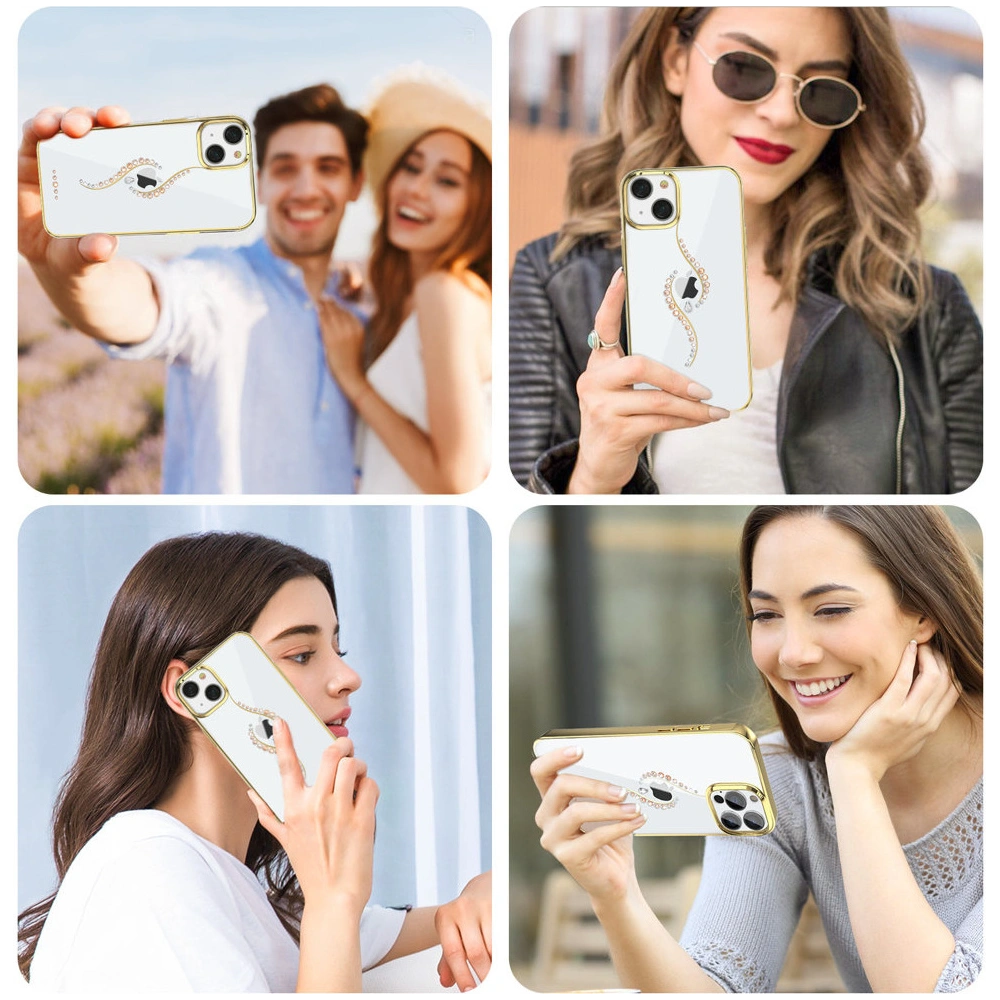 Wholesale Kingxbar Sky Swarovski Apple iPhone 13 Pro Max gold (Guard) - KGX332 - {ean13} - Hurt