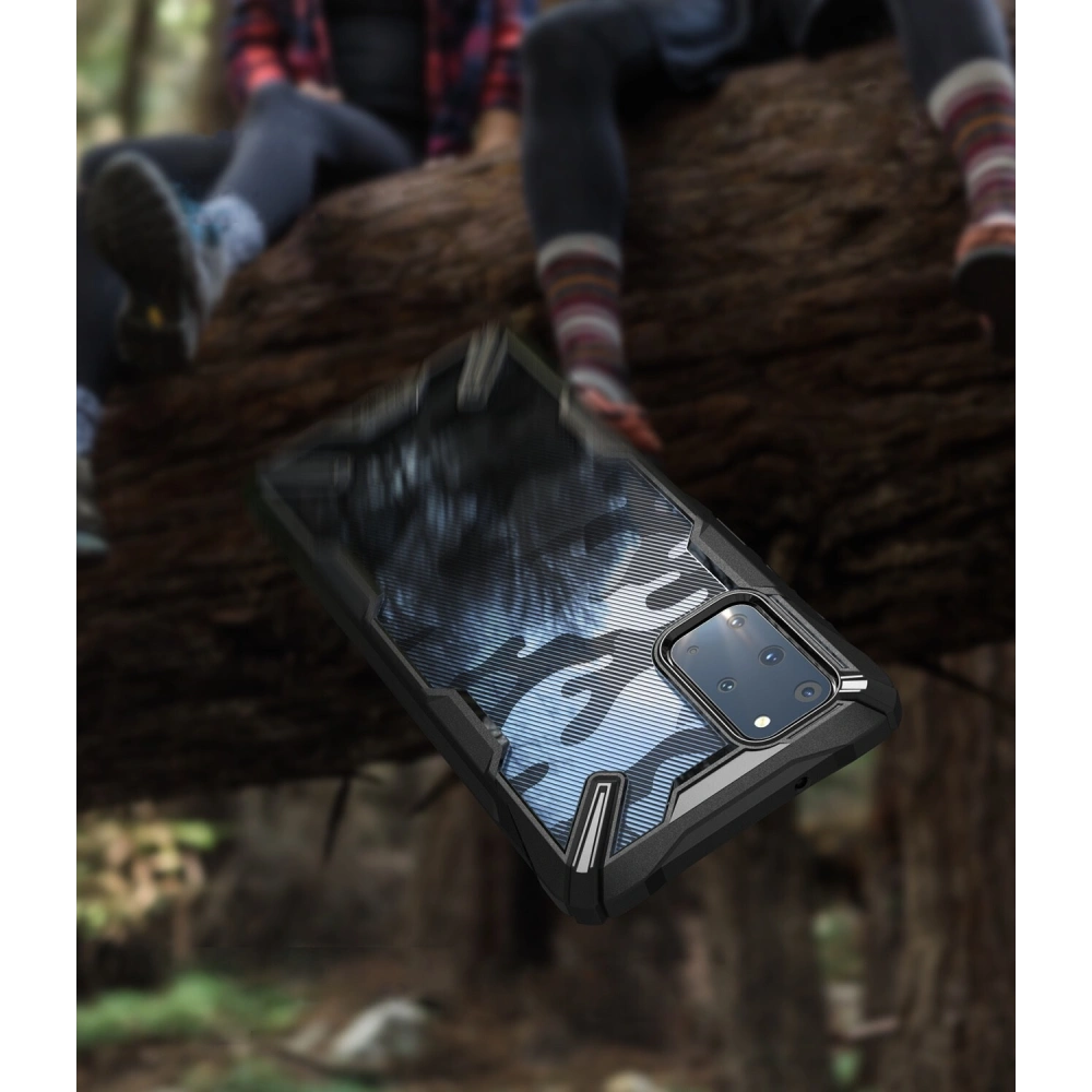 Hurtownia GSM - Etui Ringke Fusion-X Design Samsung Galaxy S20+ Plus Camo (Moro) Černá - RGK1113MOB - {ean13} - Hurt