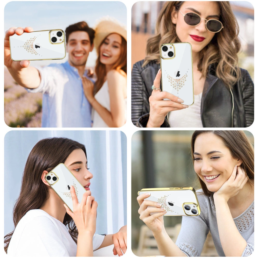 Wholesale Kingxbar Sky Swarovski Apple iPhone 13 gold (Dew) - KGX334 - {ean13} - Hurt