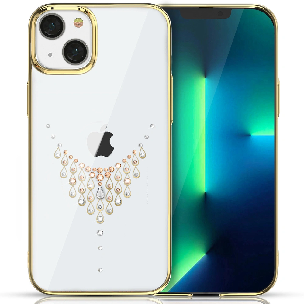 Hurtownia GSM - Etui Kingxbar Sky Swarovski Apple iPhone 13 Pro zlaté (Dew) - KGX335 - {ean13} - Hurt