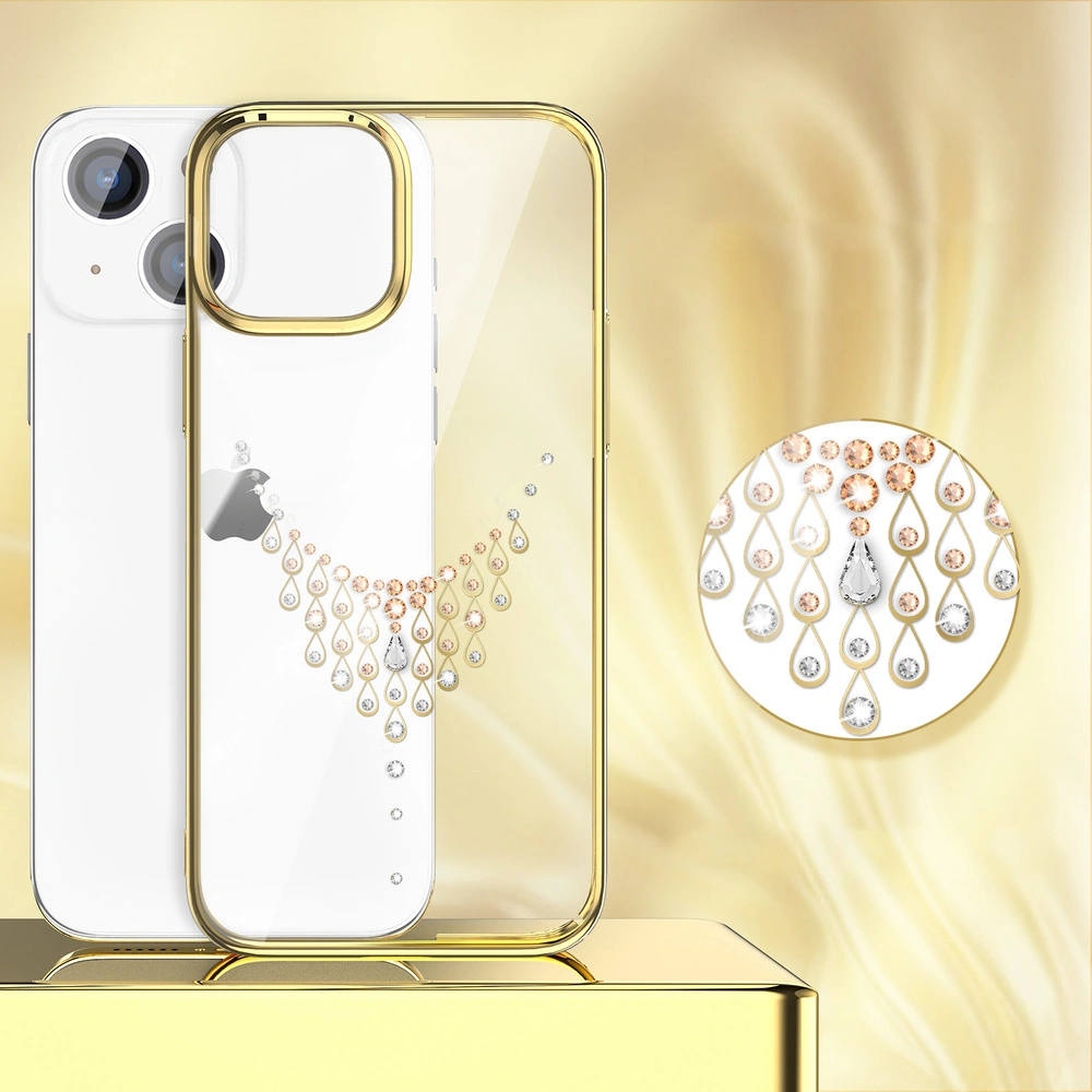 Hurtownia GSM - Etui Kingxbar Sky Swarovski Apple iPhone 13 Pro zlaté (Dew) - KGX335 - {ean13} - Hurt