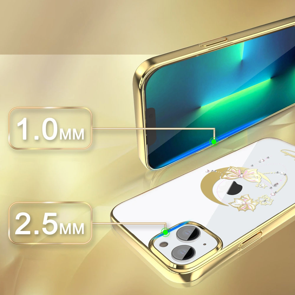 Hurtownia GSM - Etui Kingxbar Moon Swarovski Apple iPhone 13 arany (Butterfly) - KGX336 - {ean13} - Hurt