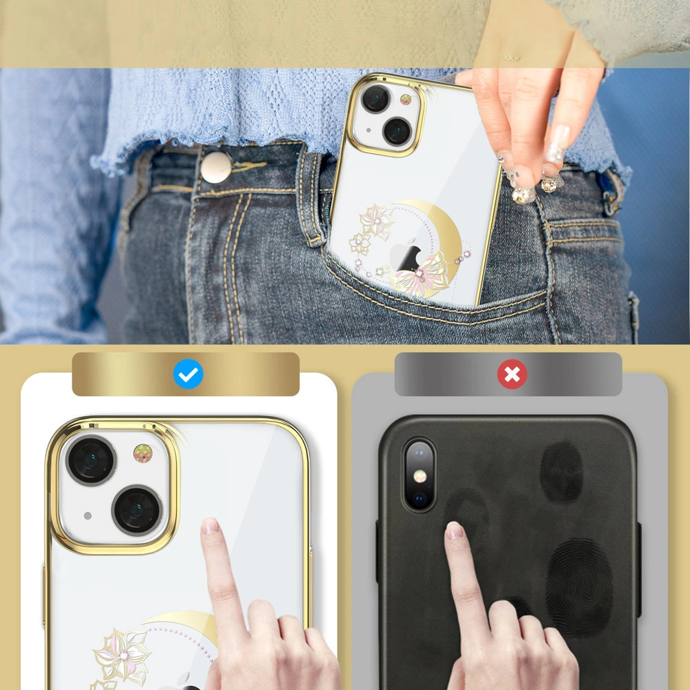 Hurtownia GSM - Etui Kingxbar Moon Swarovski Apple iPhone 13 aurie (Butterfly) - KGX336 - {ean13} - Hurt