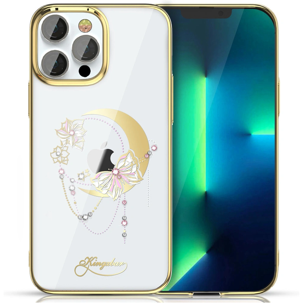 Hurtownia GSM - Case Kingxbar Moon Swarovski Apple iPhone 13 Pro gold (Butterfly) - KGX337 - {ean13} - Hurt