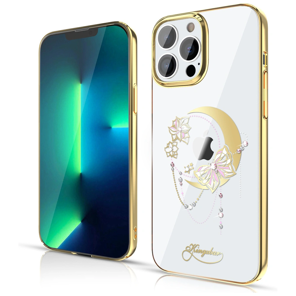 Hurtownia GSM - Etui Kingxbar Moon Swarovski Apple iPhone 13 Pro zlaté (Butterfly) - KGX337 - {ean13} - Hurt