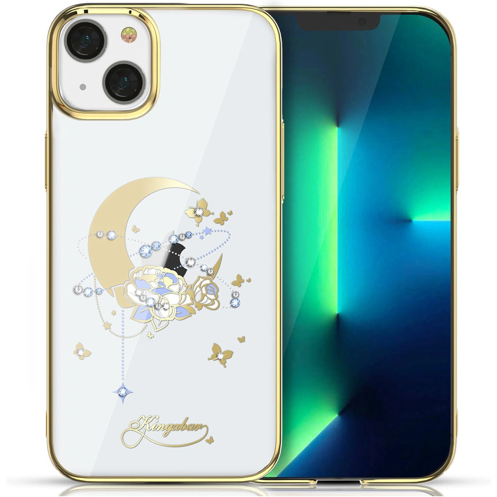 Hurtownia GSM - Etui Kingxbar Moon Swarovski Apple iPhone 13 arany (Flower) - KGX338 - {ean13} - Hurt