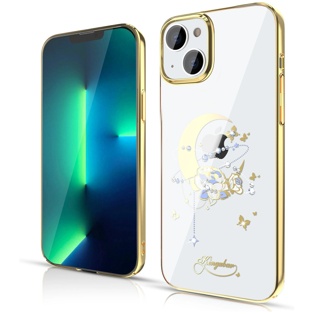 Hurtownia GSM - Etui Kingxbar Moon Swarovski Apple iPhone 13 arany (Flower) - KGX338 - {ean13} - Hurt