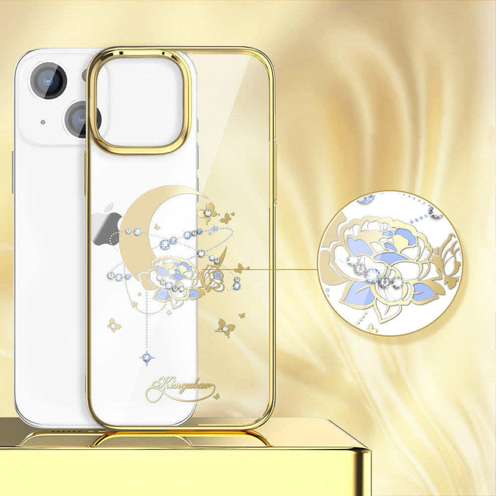 Hurtownia GSM - Etui Kingxbar Moon Swarovski Apple iPhone 13 aurie (Flower) - KGX338 - {ean13} - Hurt