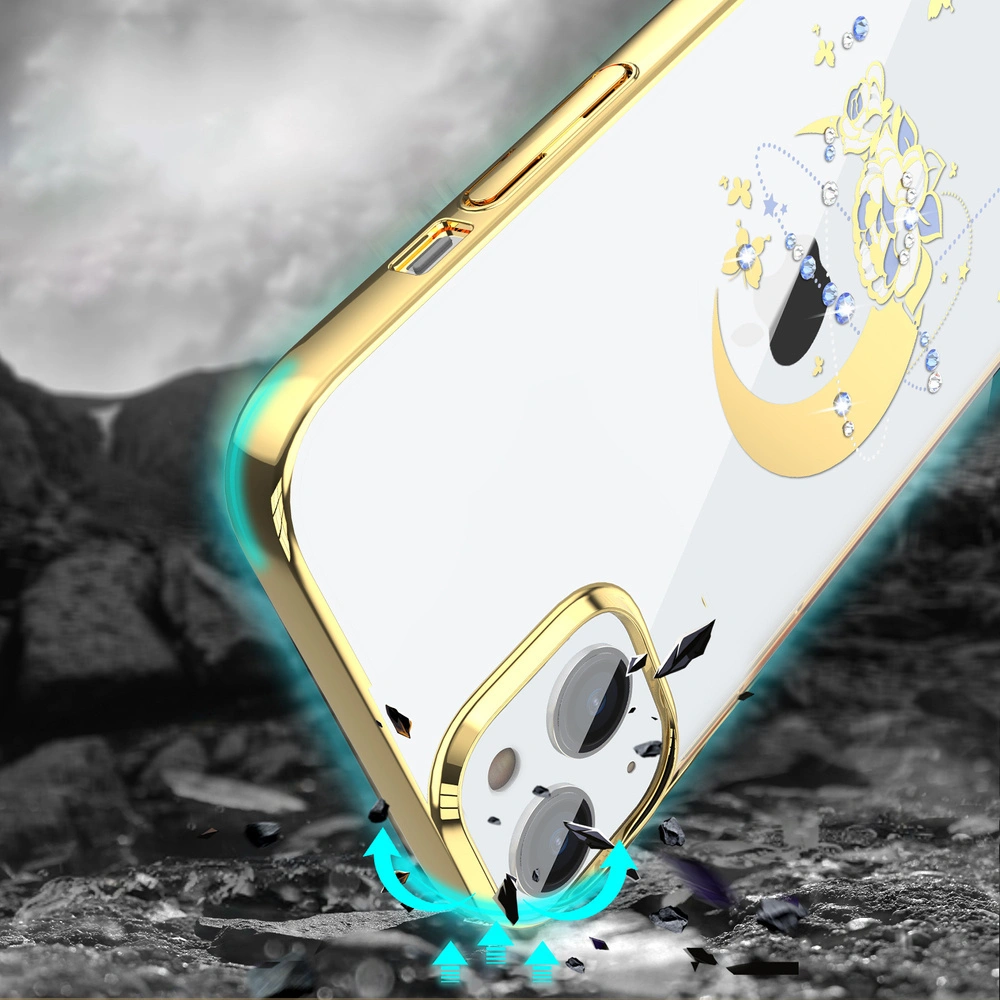 Hurtownia GSM - Case Kingxbar Moon Swarovski Apple iPhone 13 gold (Blume) - KGX338 - {ean13} - Hurt