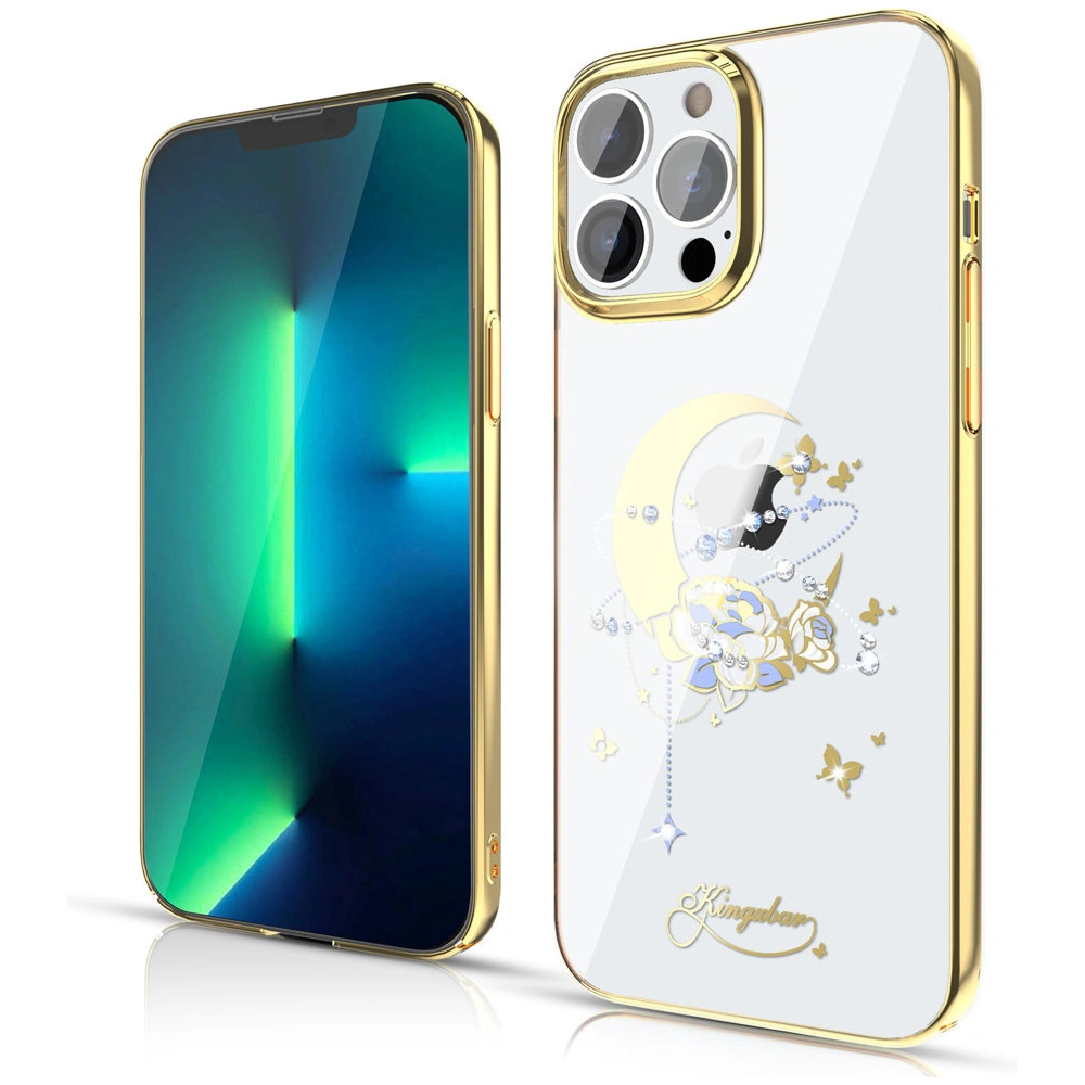 Hurtownia GSM - Etui Kingxbar Moon Swarovski Apple iPhone 13 Pro auriu (Flower) - KGX339 - {ean13} - Hurt