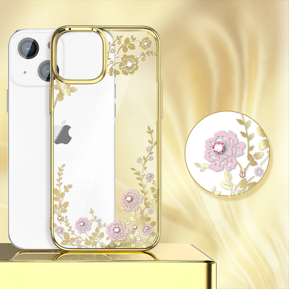 Hurtownia GSM - Etui Kingxbar Moon Swarovski Apple iPhone 13 rózsaszín-arany - KGX341 - {ean13} - Hurt