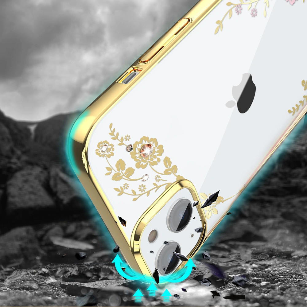 Hurtownia GSM - Etui Kingxbar Moon Swarovski Apple iPhone 13 rózsaszín-arany - KGX341 - {ean13} - Hurt