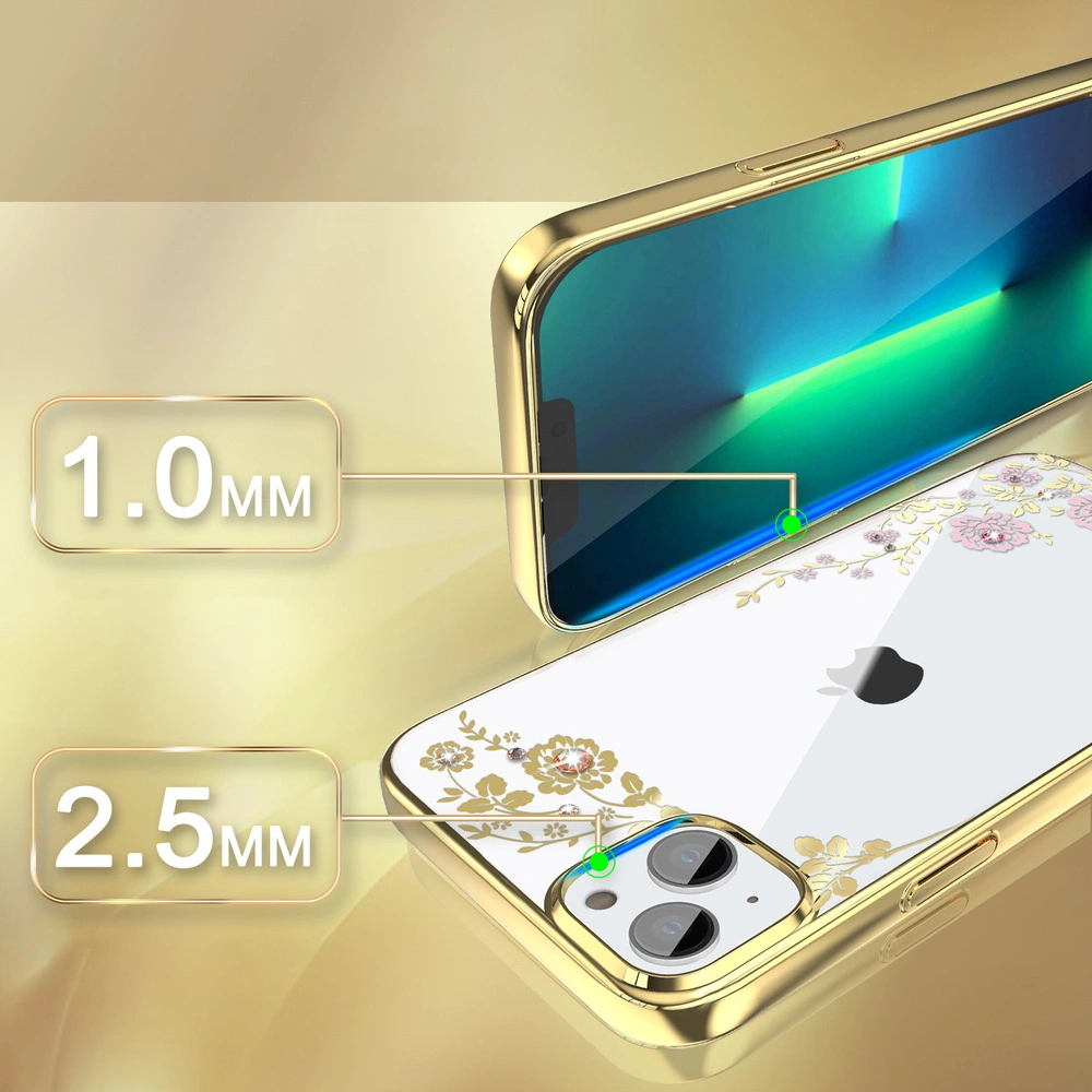Hurtownia GSM - Etui Kingxbar Moon Swarovski Apple iPhone 13 roz-aurie - KGX341 - {ean13} - Hurt