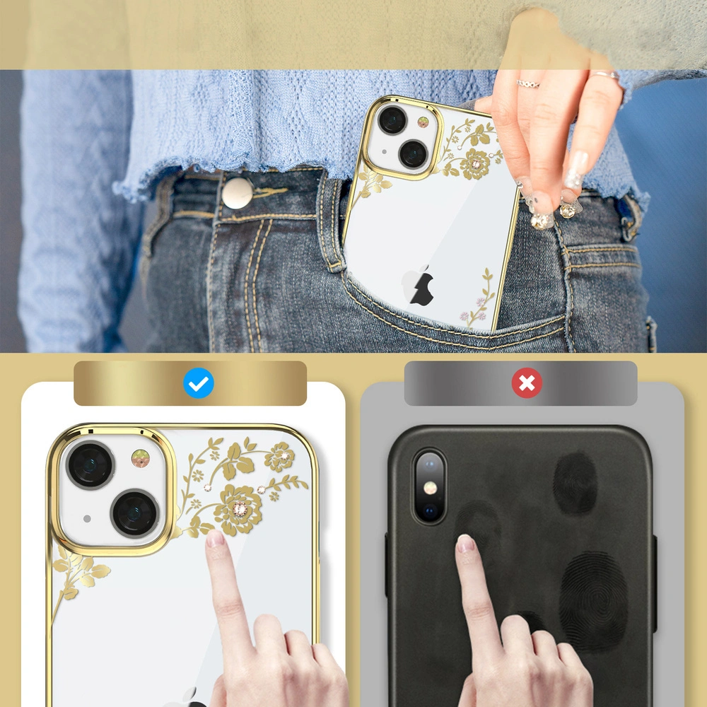 Hurtownia GSM - Etui Kingxbar Moon Swarovski Apple iPhone 13 rózsaszín-arany - KGX341 - {ean13} - Hurt
