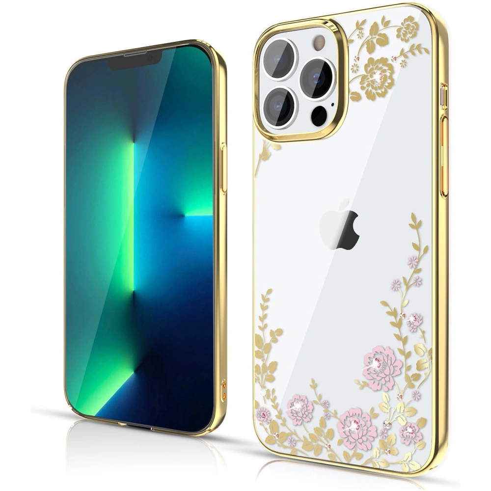 Hurtownia GSM - Etui Kingxbar Moon Swarovski Apple iPhone 13 Pro rózsaszín-arany - KGX342 - {ean13} - Hurt