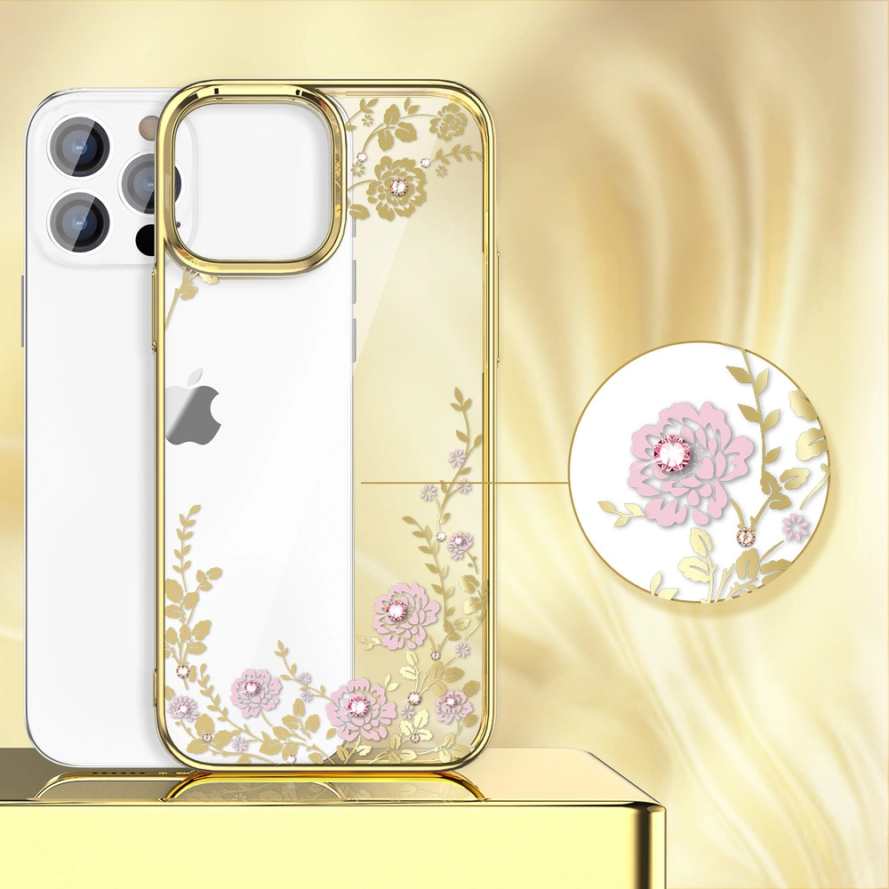 Hurtownia GSM - Etui Kingxbar Moon Swarovski Apple iPhone 13 Pro roză-aurie - KGX342 - {ean13} - Hurt