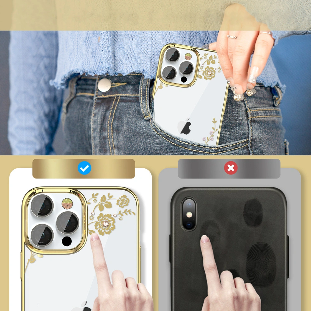 Hurtownia GSM - Etui Kingxbar Moon Swarovski Apple iPhone 13 Pro růžovo-zlatý - KGX342 - {ean13} - Hurt