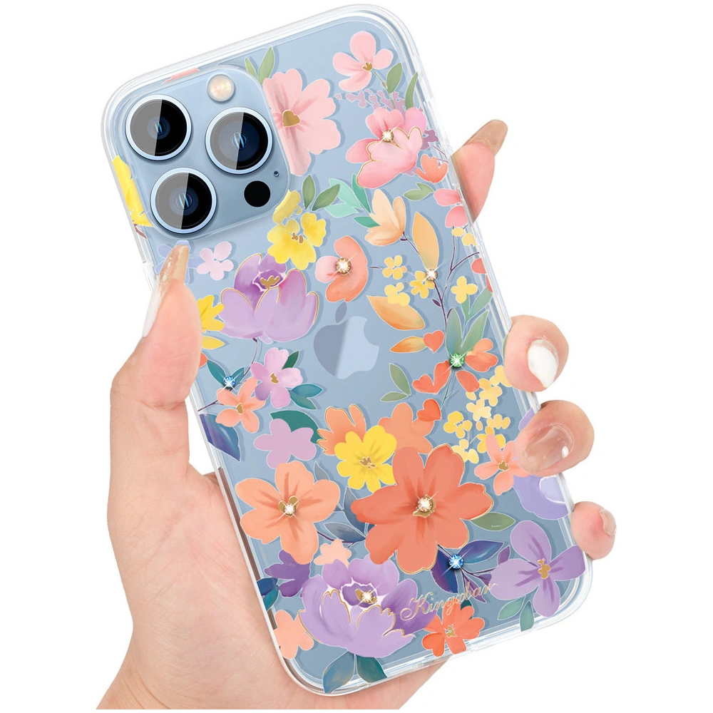 Hurtownia GSM - Etui Kingxbar Brilliant Swarovski Apple iPhone 13 Pro růžový - KGX344 - {ean13} - Hurt