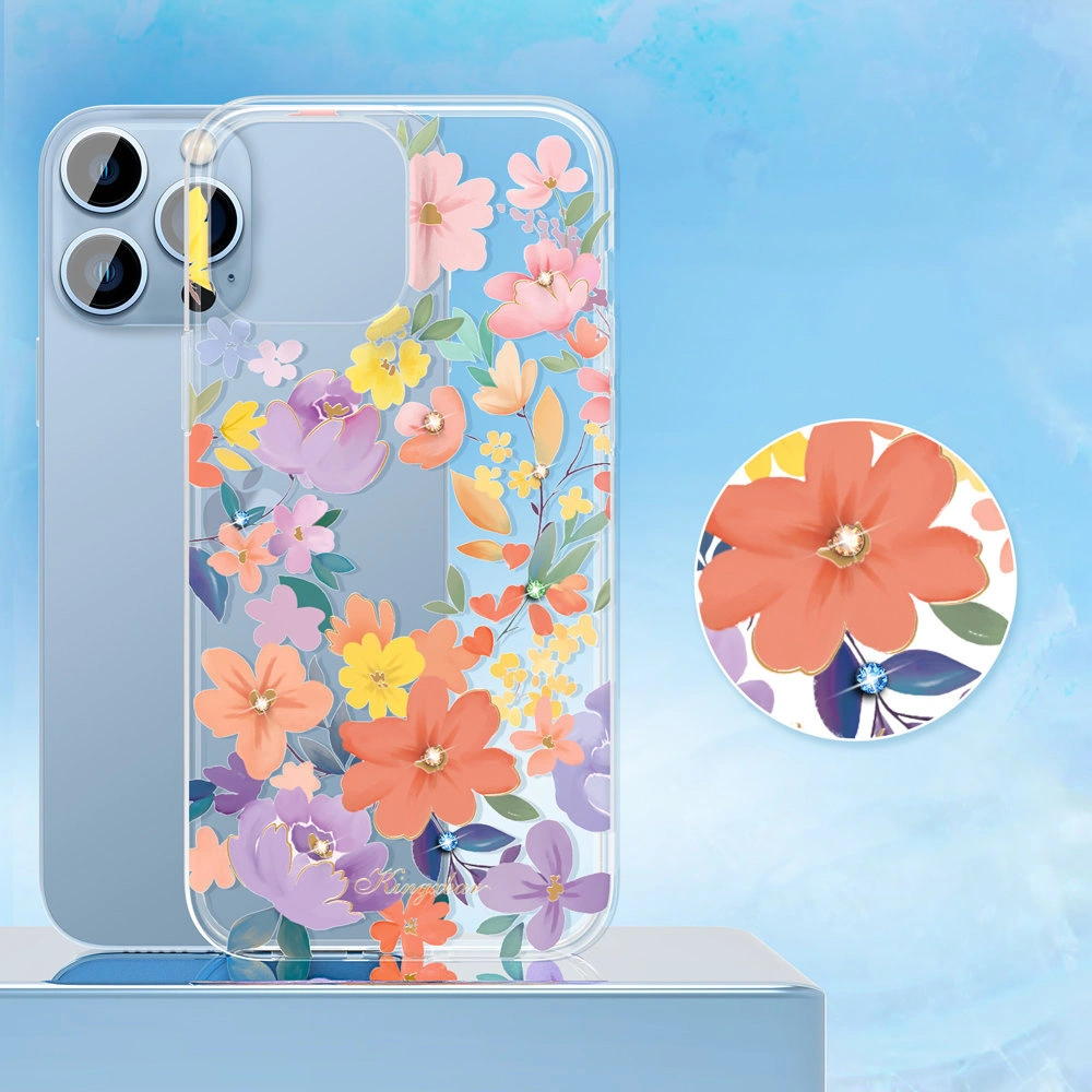Hurtownia GSM - Etui Kingxbar Brilliant Swarovski Apple iPhone 13 Pro růžový - KGX344 - {ean13} - Hurt