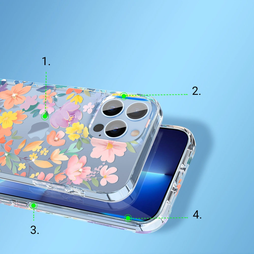 Hurtownia GSM - Etui Kingxbar Brilliant Swarovski Apple iPhone 13 Pro růžový - KGX344 - {ean13} - Hurt