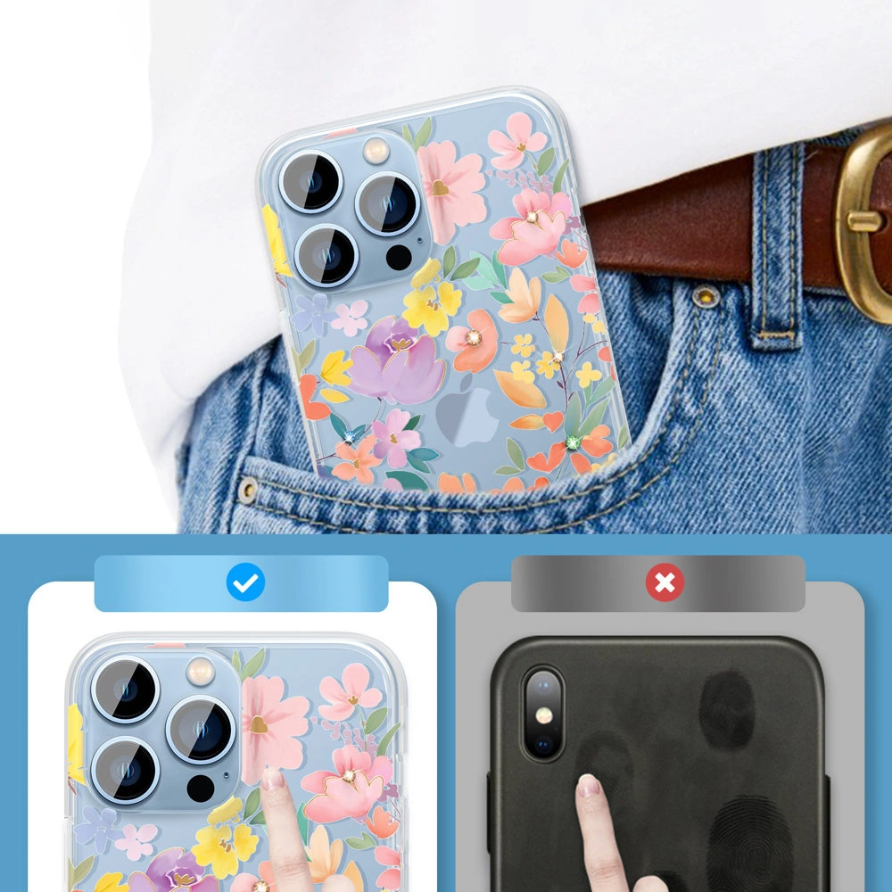 Hurtownia GSM - Etui Kingxbar Brilliant Swarovski Apple iPhone 13 Pro růžový - KGX344 - {ean13} - Hurt
