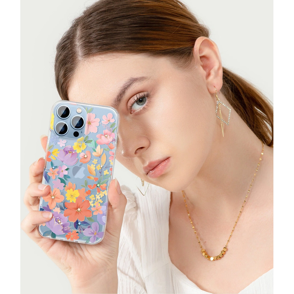 Hurtownia GSM - Etui Kingxbar Brilliant Swarovski Apple iPhone 13 Pro růžový - KGX344 - {ean13} - Hurt
