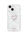Etui Kingxbar Epoxy Swarovski Apple iPhone 13 bílý