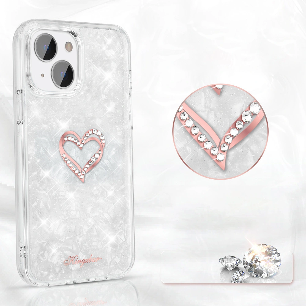 Hurtownia GSM - Case Kingxbar Epoxy Swarovski Apple iPhone 13 weiß - KGX347 - {ean13} - Hurt