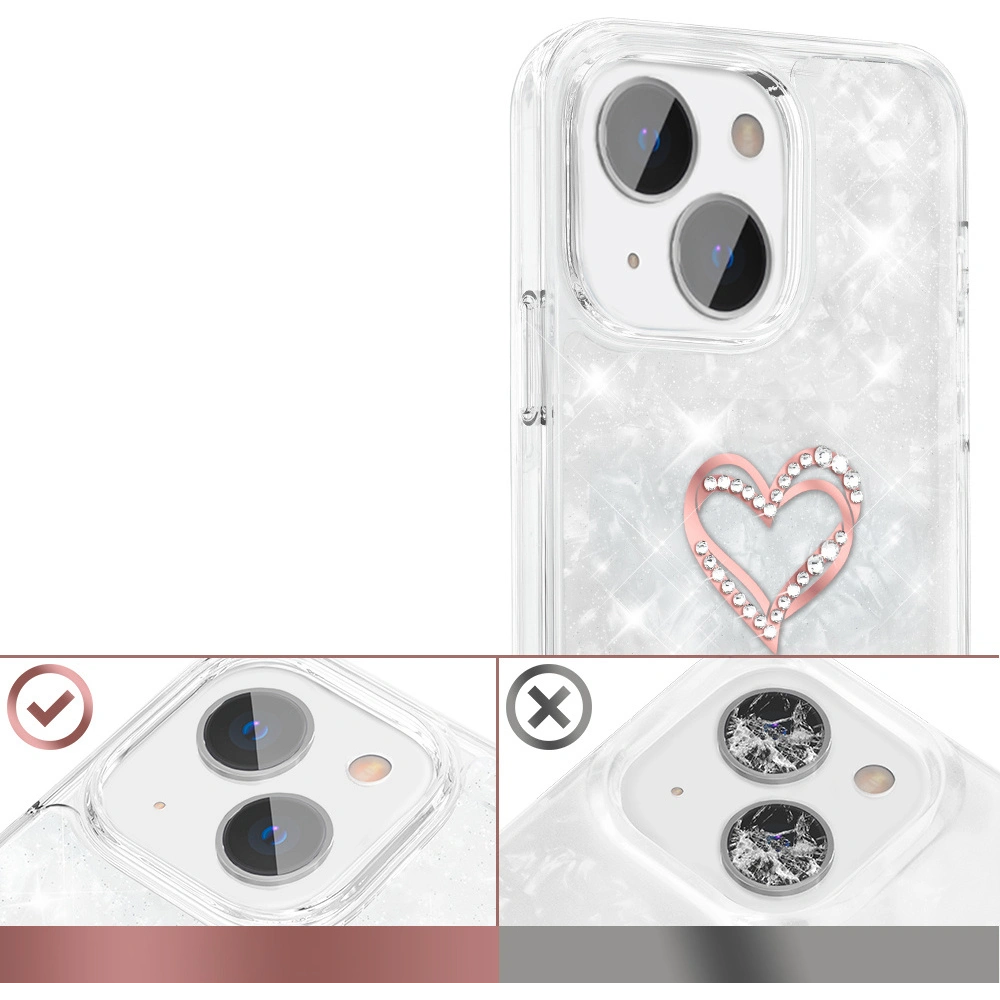 Hurtownia GSM - Case Kingxbar Epoxy Swarovski Apple iPhone 13 weiß - KGX347 - {ean13} - Hurt