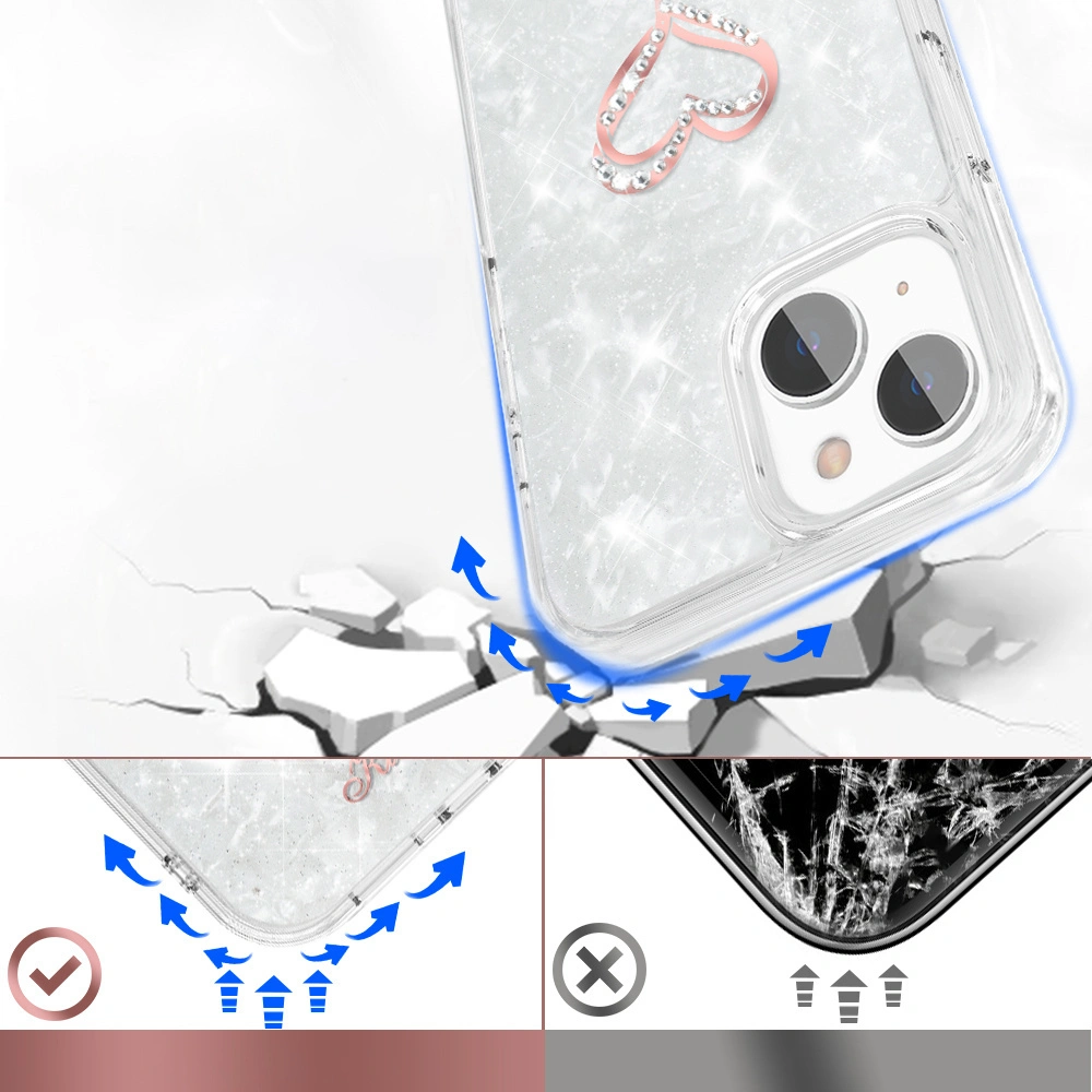 Hurtownia GSM - Case Kingxbar Epoxy Swarovski Apple iPhone 13 weiß - KGX347 - {ean13} - Hurt