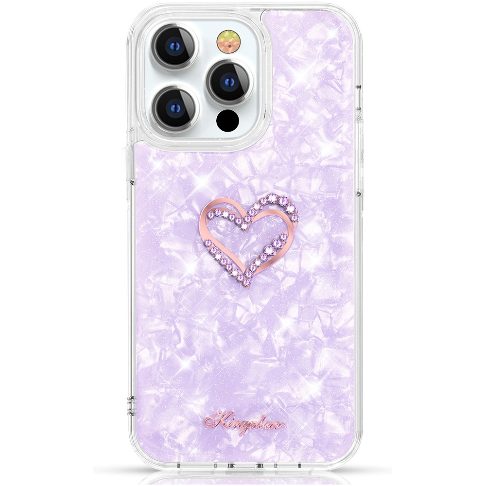 Hurtownia GSM - Etui Kingxbar Epoxy Swarovski Apple iPhone 13 Pro fialová - KGX349 - {ean13} - Hurt