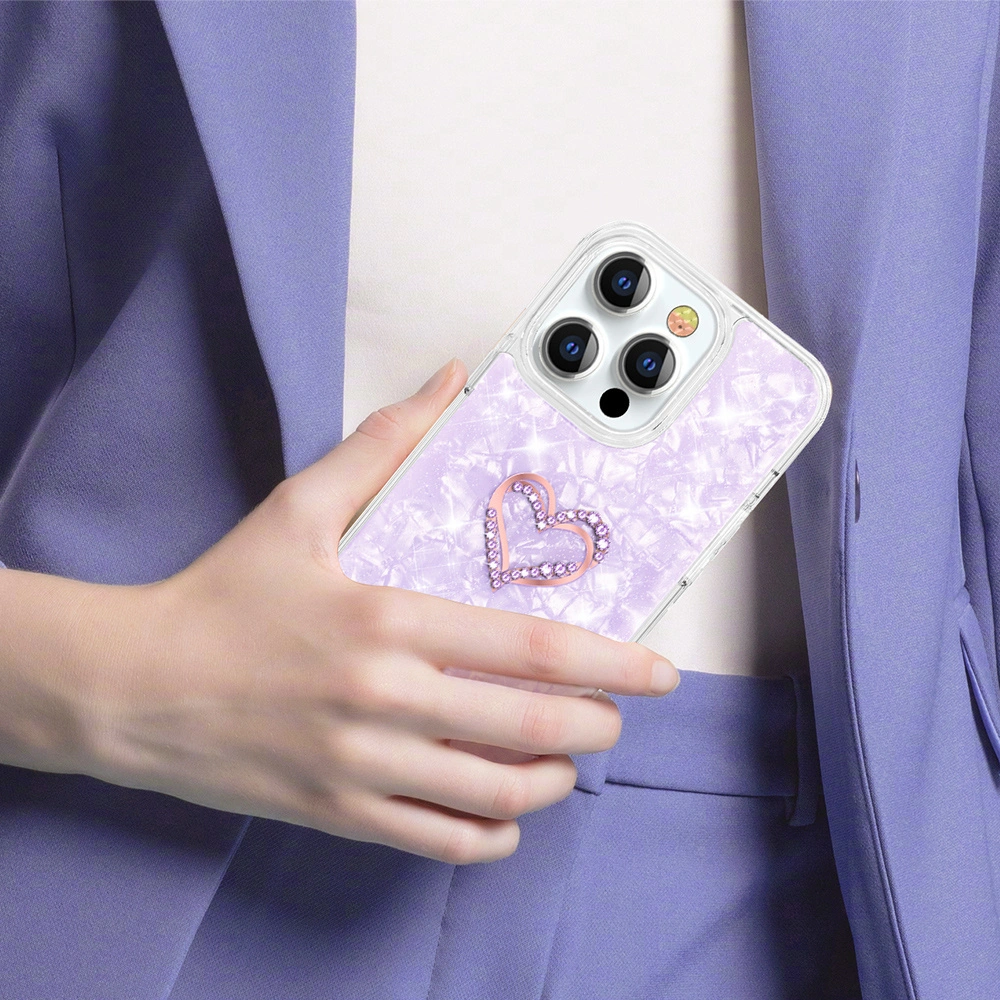 Hurtownia GSM - Etui Kingxbar Epoxy Swarovski Apple iPhone 13 Pro violet - KGX349 - {ean13} - Hurt
