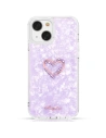 Etui Kingxbar Epoxy Swarovski Apple iPhone 13 fioletowy