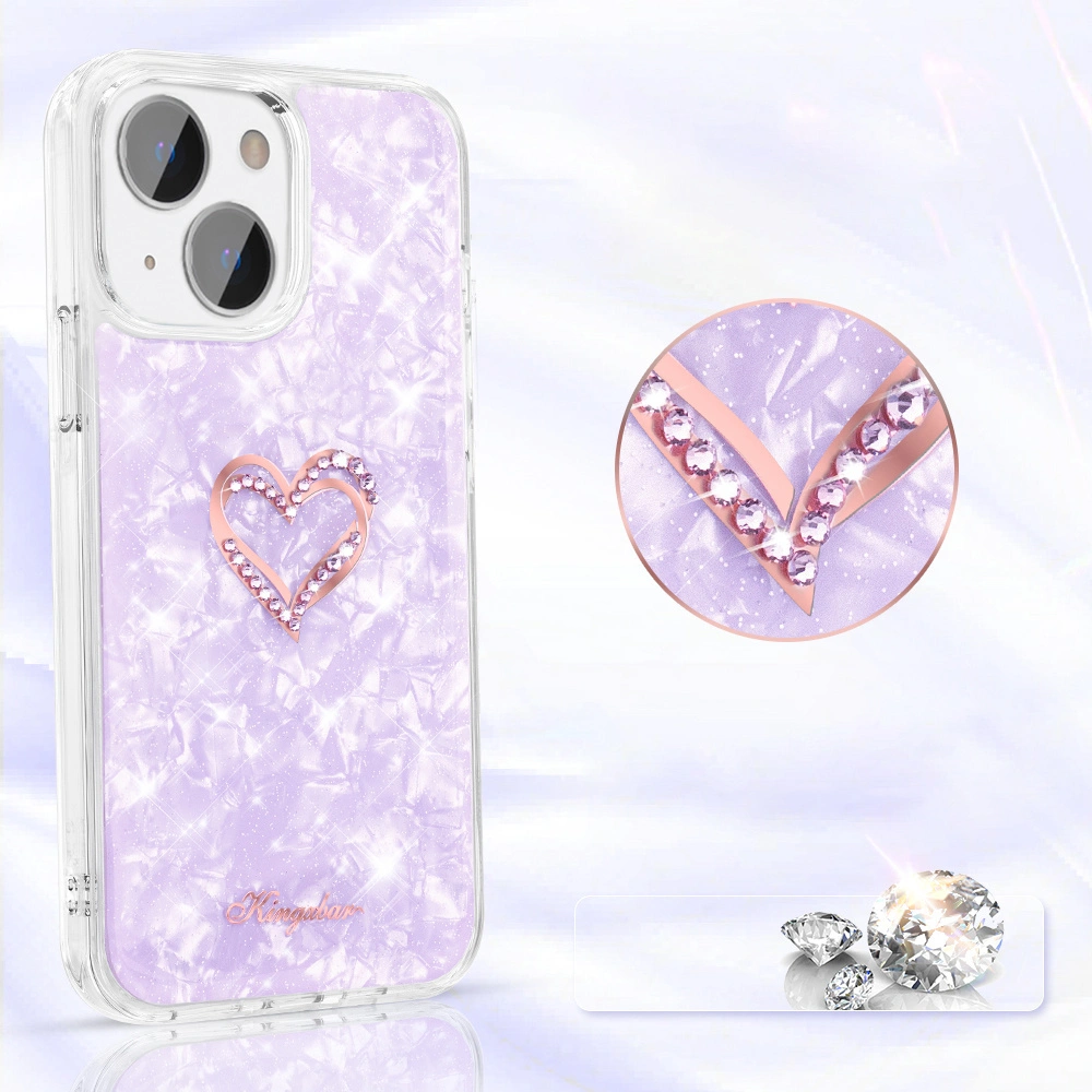 Hurtownia GSM - Etui Kingxbar Epoxy Swarovski Apple iPhone 13 violet - KGX350 - {ean13} - Hurt