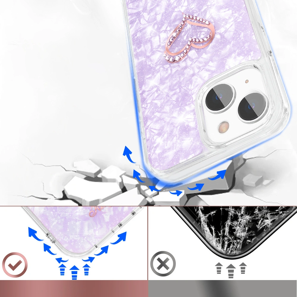 Hurtownia GSM - Etui Kingxbar Epoxy Swarovski Apple iPhone 13 violet - KGX350 - {ean13} - Hurt