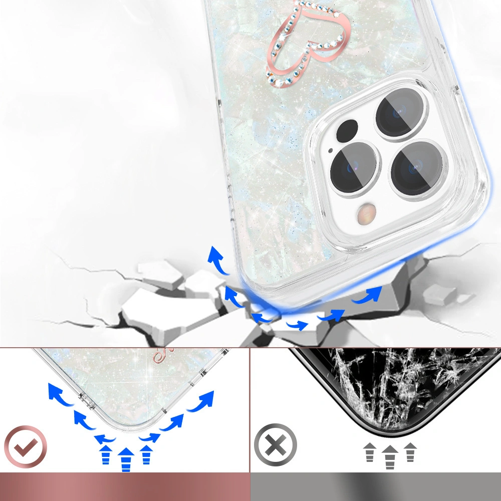 Hurtownia GSM - Etui Kingxbar Epoxy Swarovski Apple iPhone 13 Pro vícebarevné - KGX351 - {ean13} - Hurt