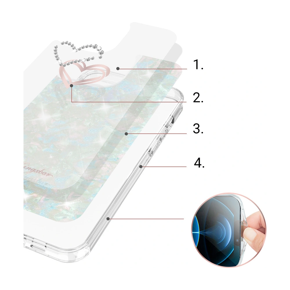 Hurtownia GSM - Etui Kingxbar Epoxy Swarovski Apple iPhone 13 Pro multicolor - KGX351 - {ean13} - Hurt