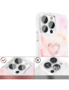 Hurtownia GSM - Etui Kingxbar Epoxy Swarovski Apple iPhone 13 Pro márvány rózsaszín - KGX354 - {ean13} - Hurt