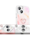 Hurtownia GSM - Etui Kingxbar Epoxy Swarovski Apple iPhone 13 mramorová růžová - KGX355 - {ean13} - Hurt