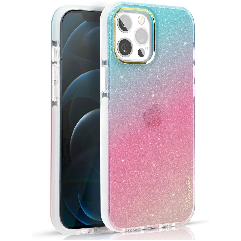 Hurtownia GSM - Etui Kingxbar Ombre Apple iPhone 13 Pro modro-růžové - KGX359 - {ean13} - Hurt