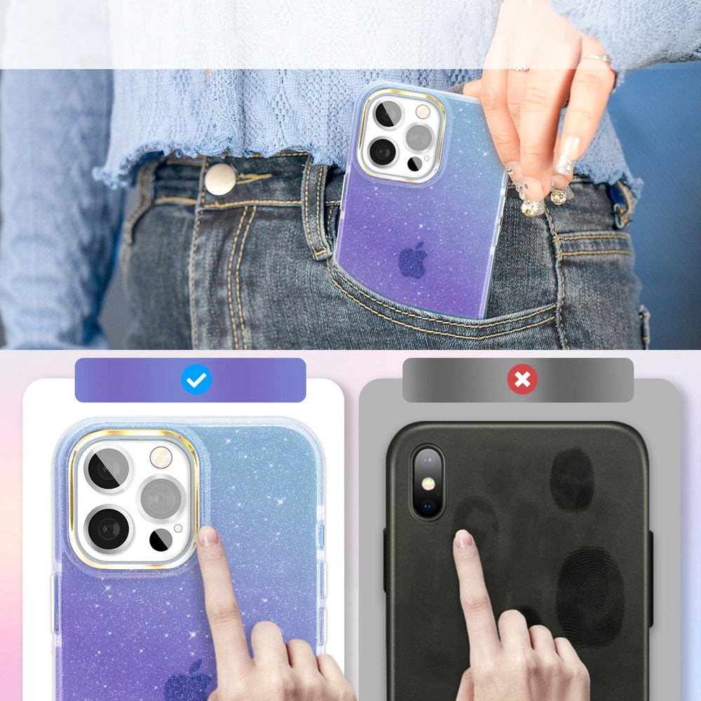 Hurtownia GSM - Etui Kingxbar Ombre Apple iPhone 13 Pro Max albastru-violet - KGX361 - {ean13} - Hurt